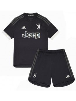Billige Juventus Tredjedraktsett Barn 2023-24 Kortermet (+ Korte bukser)
